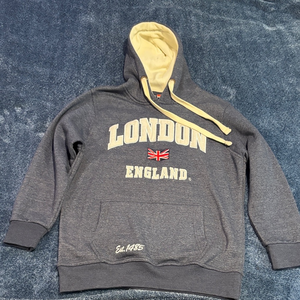 London England Gray Hoodie